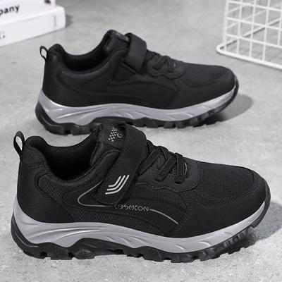 Spring And Autumn Sports Shoes Couple Middle-Aged Velcro Walking Shoes Elderly Mountaineering Dad Shoes