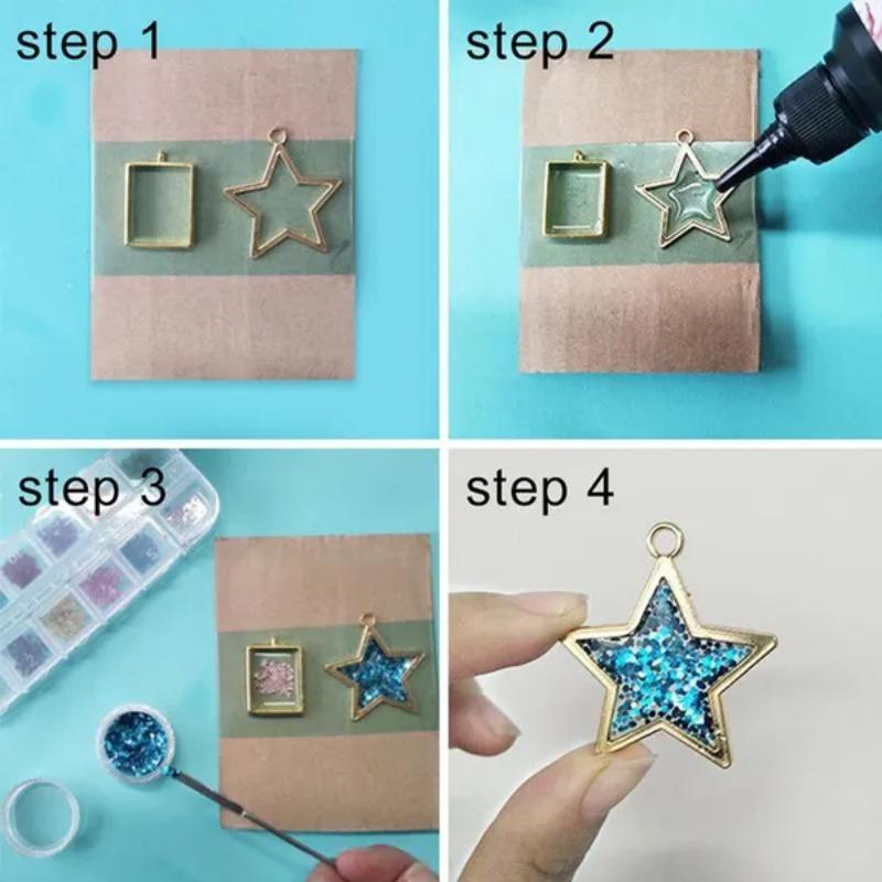 Seamless Paper Tape for DIY Crystal Adhesive Drop Hollow-out Metal Frame Leak-proof UV Epoxy Resin Molds Jewelry Making Tool