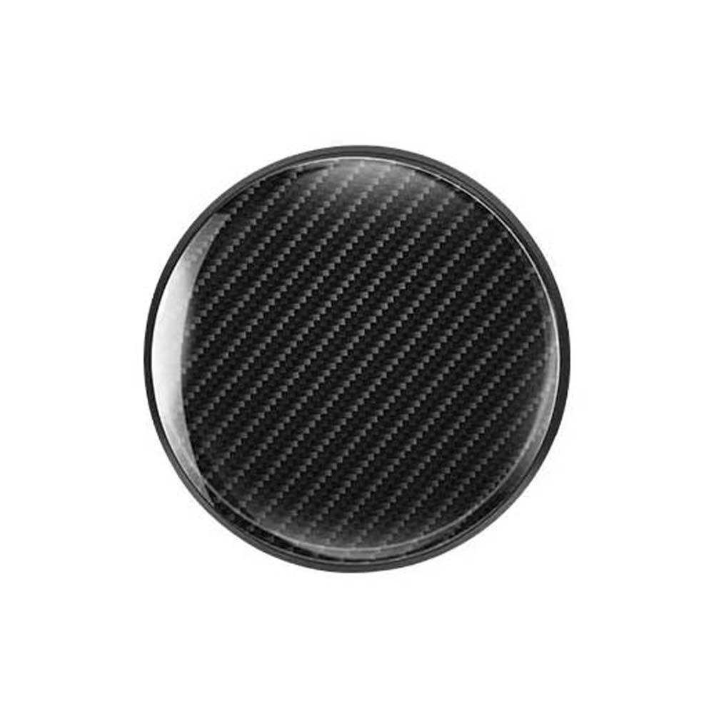 Car 5D Carbon Fiber High Brightness Print Coaster, PVC Rubber Anti-slip Pad Car Cup Holder Mat, For Car Interior Decoration