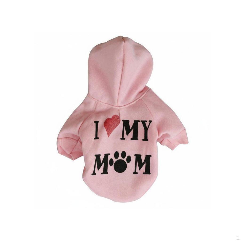 Dog Hoodie Warm Hooded Sweater Machine Washable Fleece Pet Pullover for Dogs, Young Cold