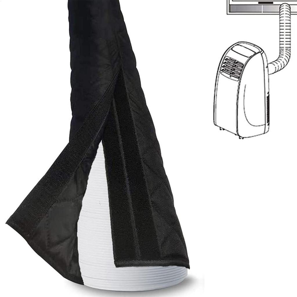 AC Hose Insulation Sleeve Air Conditioner Pipe Cover Fits 5 Inch 5.9 Inch Diameter Exhaust Hoses Easy Installation AC Duct