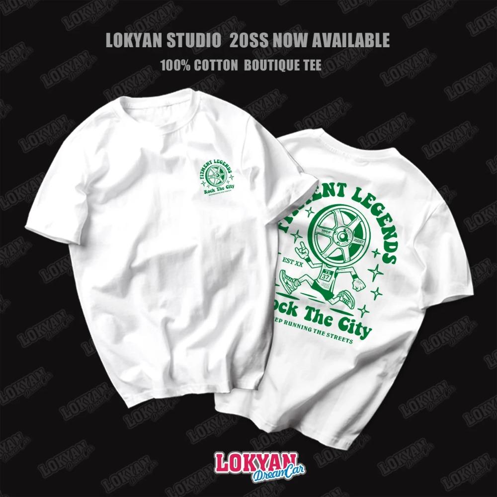 

Персонаж мультфильма JDM колеса Hub Racing Street Sports Fitness Мужская футболка с коротким рукавом Верхняя женская футболка Пара XXXXXL