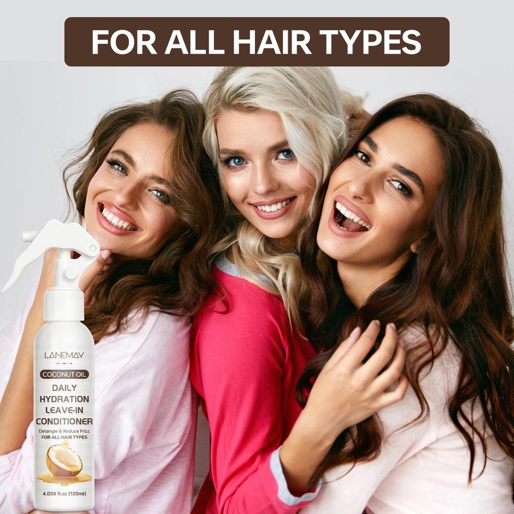 Daily Hydration Leave-In Conditioner-Softens Hair And Improves Styling Manageability-Suitable For All Hair Types, 120ml