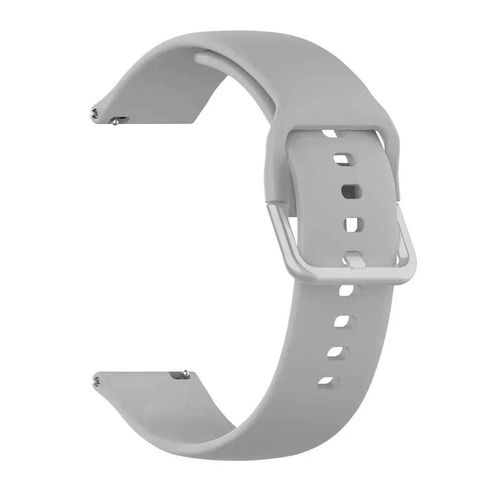 

Silicone 20mm 22mm Replacement Strap For Huawei Watch GT5 GT 5 46mm Sport Wristband GT 3 3 GT2 Pro 42mm Bracelet Belt Accessorie 22mm сірий
