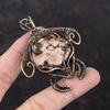 Birds Eye Jasper Pendant Copper Wire Wrapped Pendant Copper Jewelry Handmade Pendant Wire Wrapped Gemstone Jewelry Tortoise Pendant For Gift