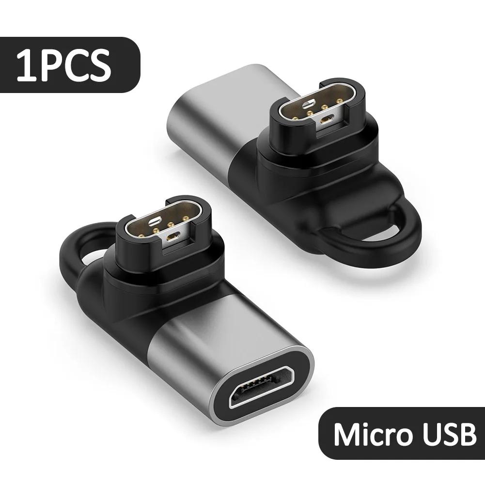 Portable Charging Power Adapter for Garmin Fenix 7 7x 5s 6 6X 6S Pro Plus Venu 2 2S SQ Forerunners 45 245M Type C/Micro USB/IOS
