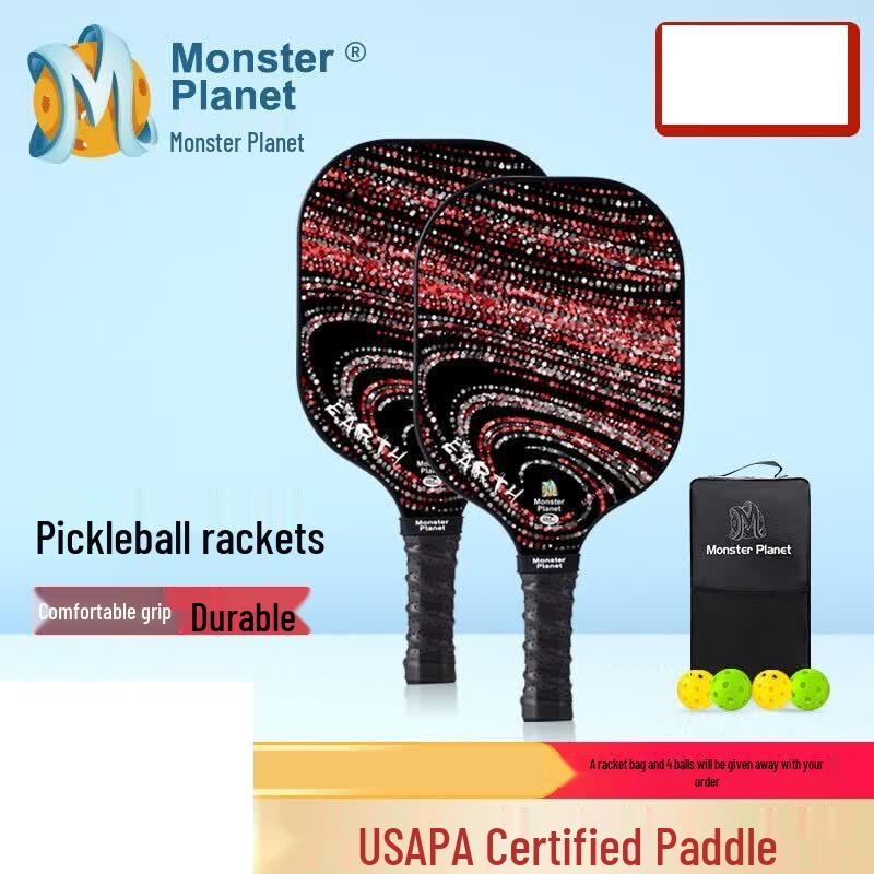 Monsterplanet Earth Series Pickleball Paddle Set