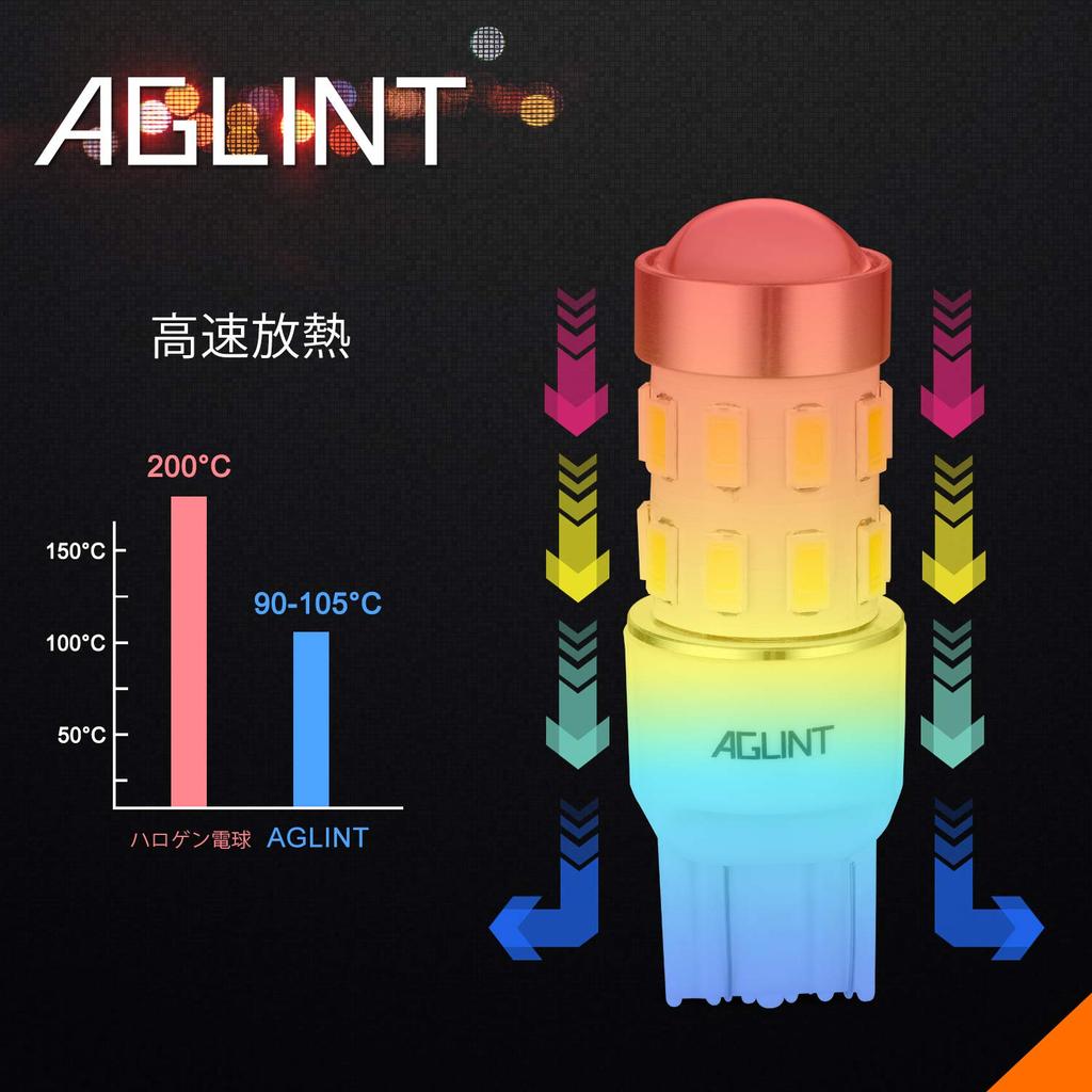 AGLINT T20 Single Bulb LED Back Lamp, Rear Fog Light, Backlight, 7440, 7443, W21W,