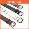 Style Street Punk Double Row Hole Women Casual Belt For Daily Versatile