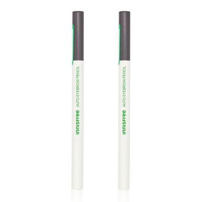 Flat Eyebrow Pencil No. 4 Dawn Dew Ash Brown, 4. Dawn Dew Ash Brown, 2 Pcs.