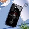 Gothic stijl schedel glazen telefoonhoes geschikt voor Samsung Galaxy S26 S25 S24 S23 S22 S20 FE/Ultra/Plus stofdicht en schokbestendig