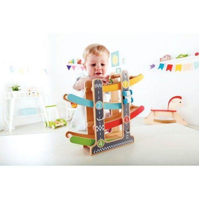 Piste de course éclair en bois - hape - pour enfant - multicolore - mixte - a partir de 18 mois