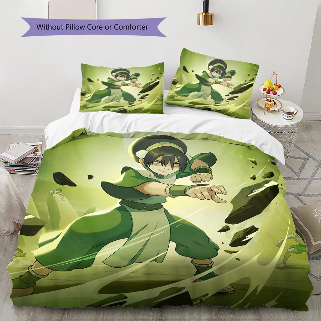 Toph Beifong  Pattern Bedding Quilt Set  Home Decoration  Gift (1 * duvet cover + 2 * pillowcase  without core)