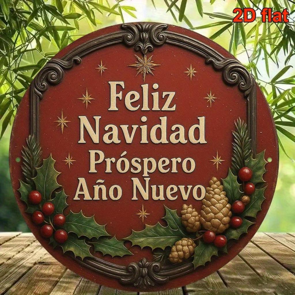 2D Flat Metal Wall Sign Decor