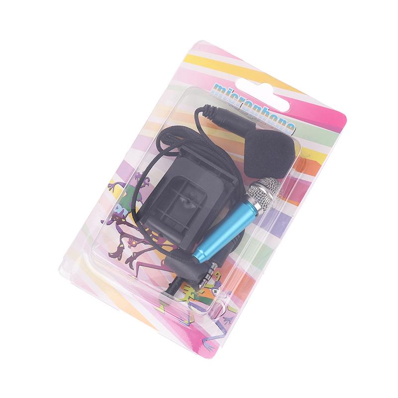 1Pc 3.5Mm Mini Microphone With Stand Stereo Studio Mic For Smart Phone Laptop Desktop Handheld Microphone Portable Mini Mic