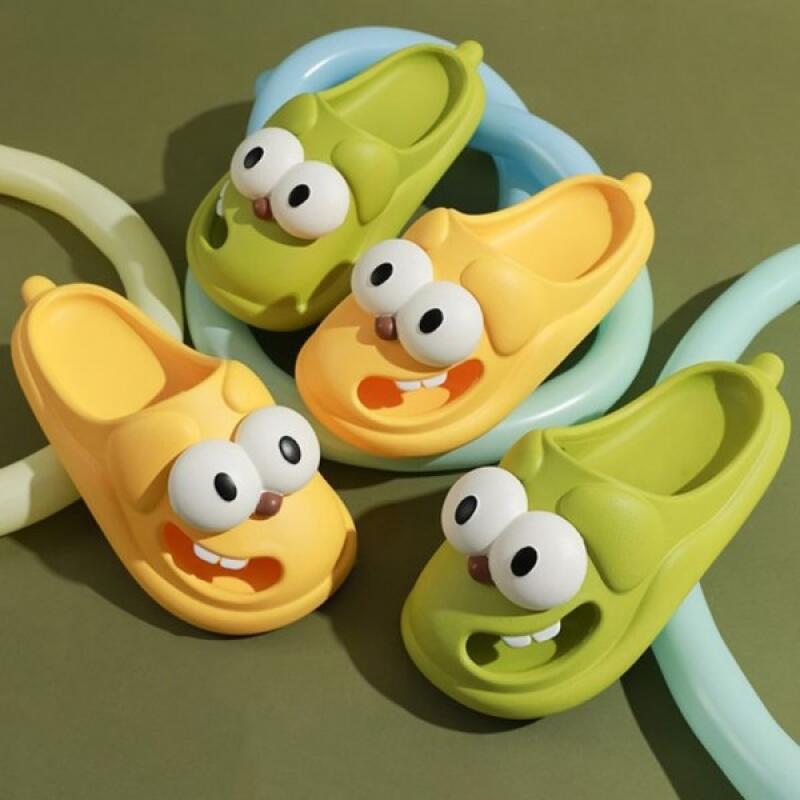 Puppy Wangnuni Slippers PVC Soft Cushion Slippers Green 38-39