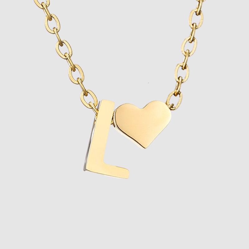 St. Delan DIY 3D Heart Necklace: Personalized Non-Fading Clavicle Chain