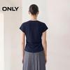 Only Women's Beaded Letter Round Neck T-Shirt