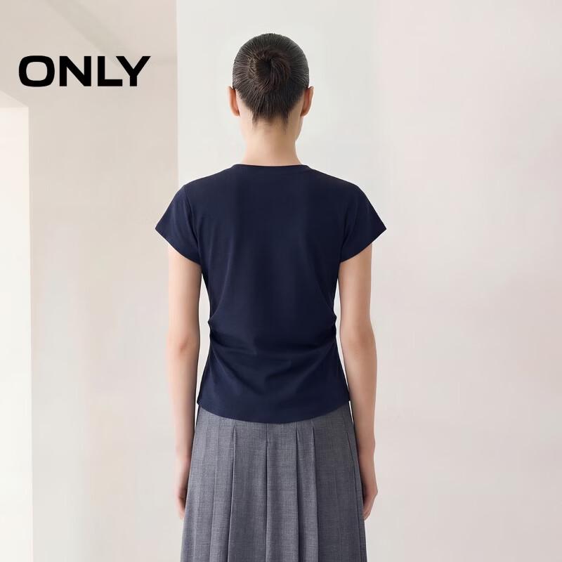 Only Women's Beaded Letter Round Neck T-Shirt