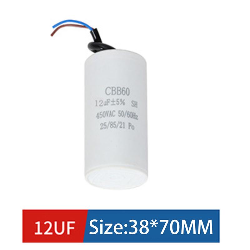 Cbb60 Motoranlaufkondensator Ac450V 3/4/5/6/8/9/10/12/14/15/16/18/20/25/30/40/45/50/60/70/80Uf Für Waschmaschine