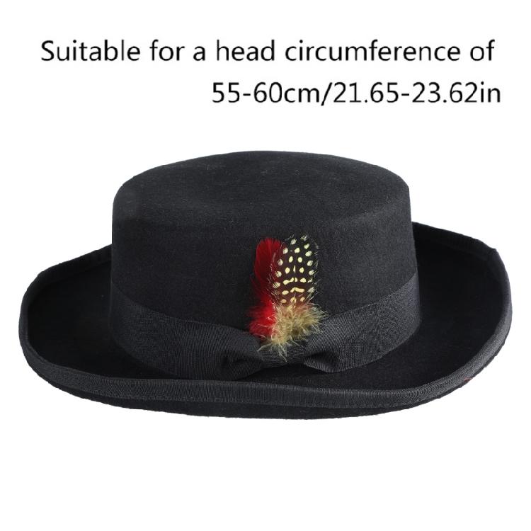 Altmodischer Wollhut Unisex Hut Zylinder für Reise Outdoor Treffen Feiertag