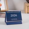 2026 Simple Style English Mini Desk Calendar Desktop Display Solid Color Portable Small Desk Calendar Desktop Decoration