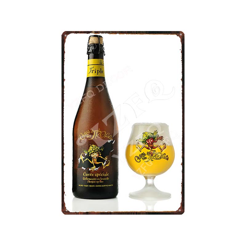 Belgium Beer DE Koninck Vintage Metal Tin Sign Retro Plates For Wall Bar Pub Art Kitchen Coffee Home Decor 30X20CM Gift DU-9193B