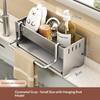 Kitchen Countertop Storage Rack Multi-Purpose Rag Drain Holder Stable Non-Slip Organizer for Dishcloth Sponge Storage