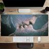 1pc Large Gaming Mouse Pad, UV Reactive Non-Slip Desk Mat, Washable PolyesterDeep KissComputer Pad with Vibrant Game Machine Print, Mouse Pa