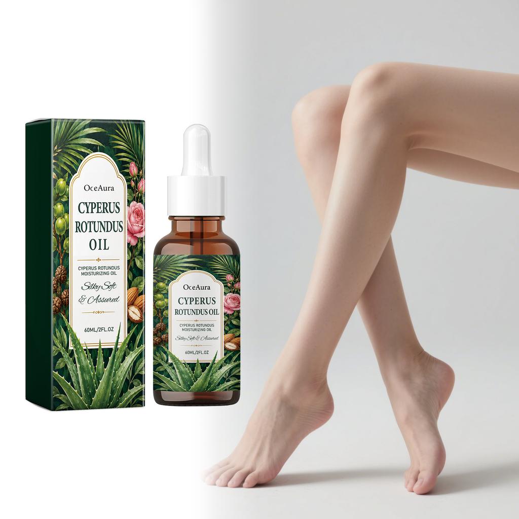 OCEAURA Cyperus Rotundus Hair Removal Oil Gentle Body Hair Removal Smooth Skin Moisturizing Care 60ml