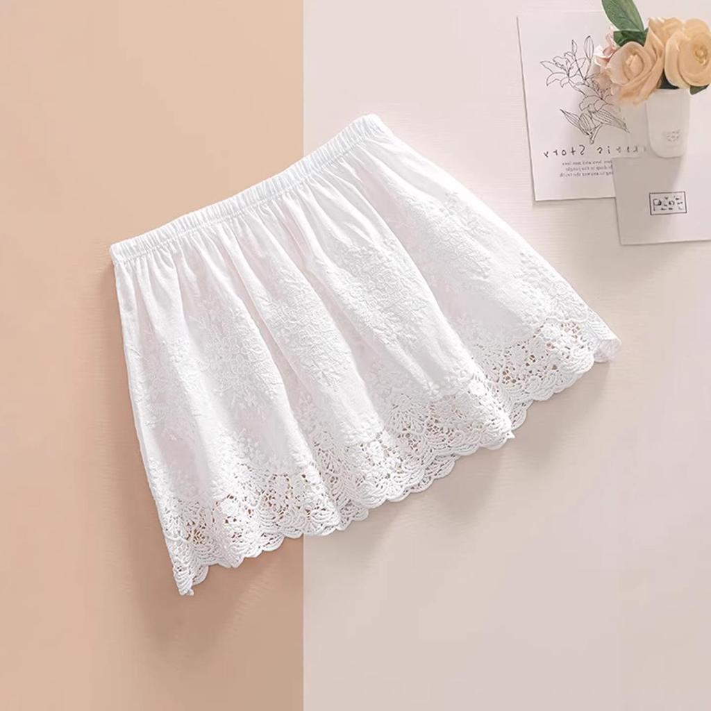 Hoodie Hem Lace Skirt: Butt-Covering High Waist Layer for Autumn/Winter