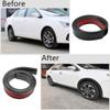 Uniwersalny 1.5m czarny/karbonowy listwy do stylizacji samochodów listwa progowa osłona zderzaka osłony krawędzi listwa brwiowa koła Decor