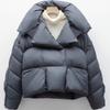 Women's Autumn Winter Arrivals Puffer Jacket Down Jacket Short Length Thickened High-end White Duck Down Turn-down Collar