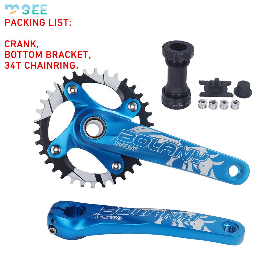 SeeMore Ready to Ship 170mm MTB Bicycle Crank Set 104BCD 34/36T Crankset Mountain Bike Crank Set with Bottom Bracket