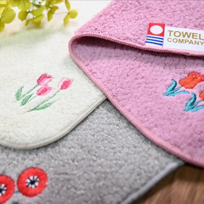 TOWEL COMPANY Imabari Towel Handkerchief [All 13 Types] 22x22cm Gift Embroidered Floral Botanical Garden