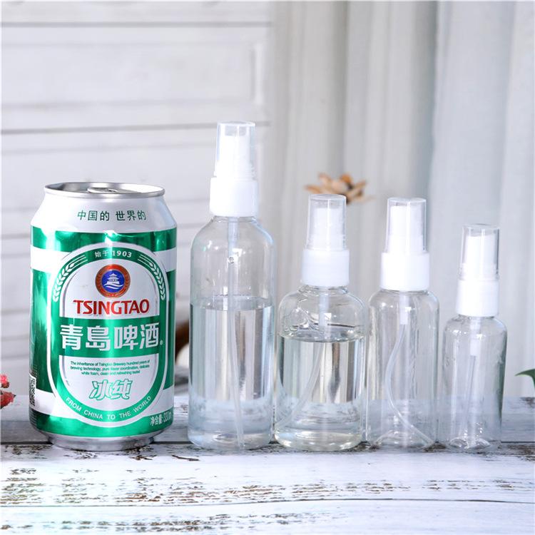 Kosmetická lahvička s rozprašovačem, průhledná 30ml lahvička s rozprašovačem/malá konvička na zalévání/kosmetická podlahvička/50ml cestovní lahvička s rozprašovačem