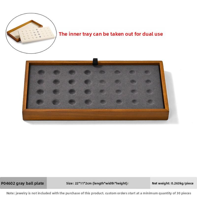 

Solid Wood Loose Diamond & Gemstone Display Tray Jewelry Bead Storage Organizer