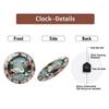 30x30cm Glass Wall Clock that Looks like a Social Media Feed
