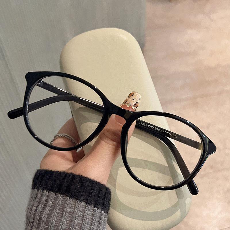 High Quality Frame For Women'S Glasses Round Shape Material Computer Glasses Blue Light Blocking Glass Frame Man