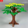 MOC Bricks Green Tree Series Construction Building Blocks Plant City Garden Street Lake View Park Jungle Christmas Toys For Kids