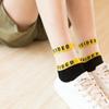 5/10Pairs Summer Ultrathin Ankle Socks Transparent Letter Embroidery Lace Silk Elastic Socks Cute Girls Ice Silk Socks for Women