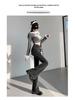 Women's High Waist Frayed Micro Flare Jeans - Retro Slim Fit Petite Pants