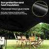 Schwarzes 8-eckiges Camping-Tarp – Wasserdichter Sonnenschutz, 99% UV-Schutz für Strand, Picknick & Outdoor-Abenteuer