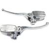 Universal Motorcycle 7/8 Inch 22mm Brake Master Cylinder Clutch Lever Left & Right Set Handlebar Fit for Honda Yamaha Suzuki Kawasaki, 1 Pair Chrome