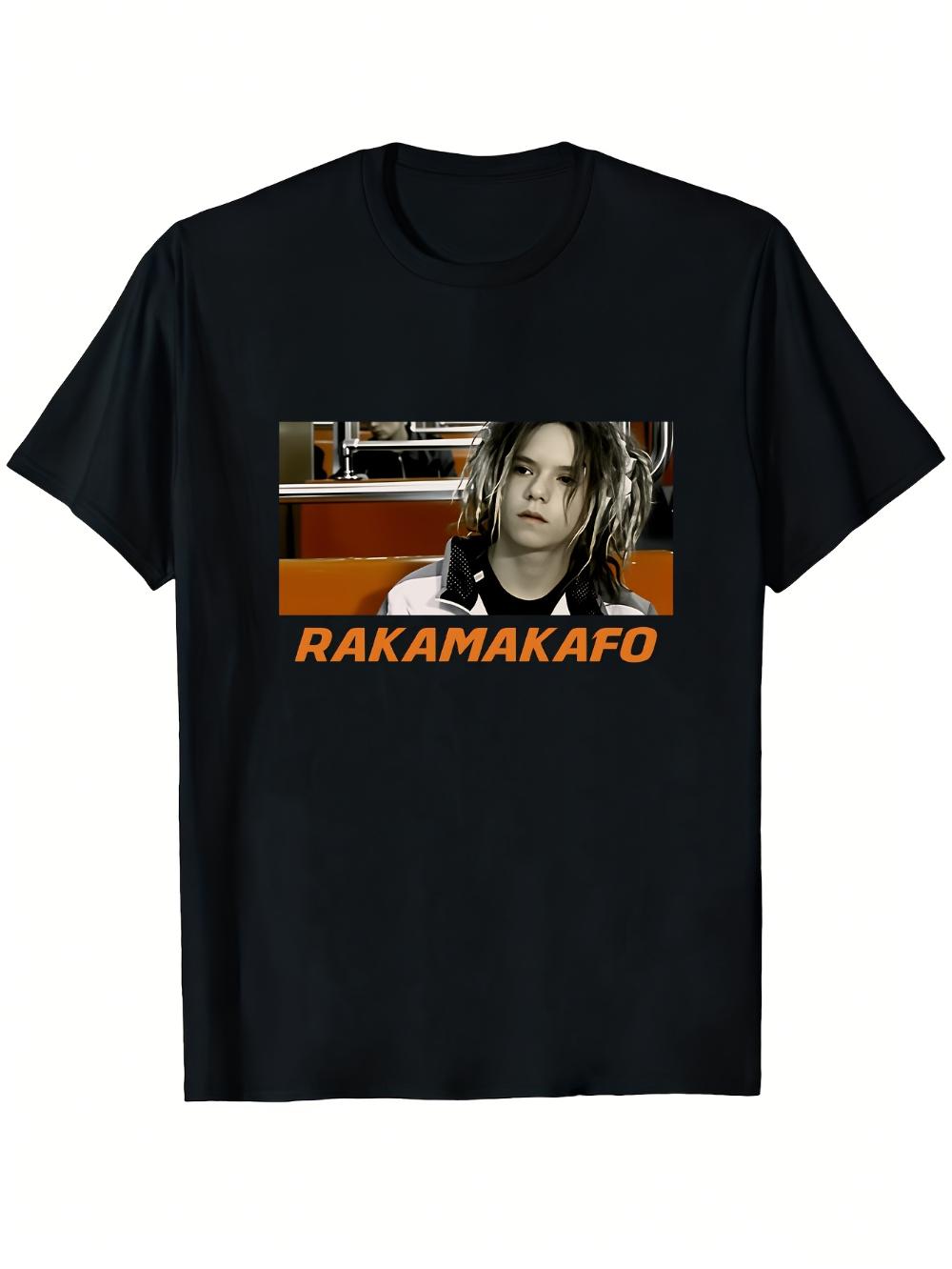 

Bomfunk MCs Freestyler Retro s DJ Printed Shirt Black with Orange Rakamakafo and Rakamakafon Music Design Street Style Tshirt S