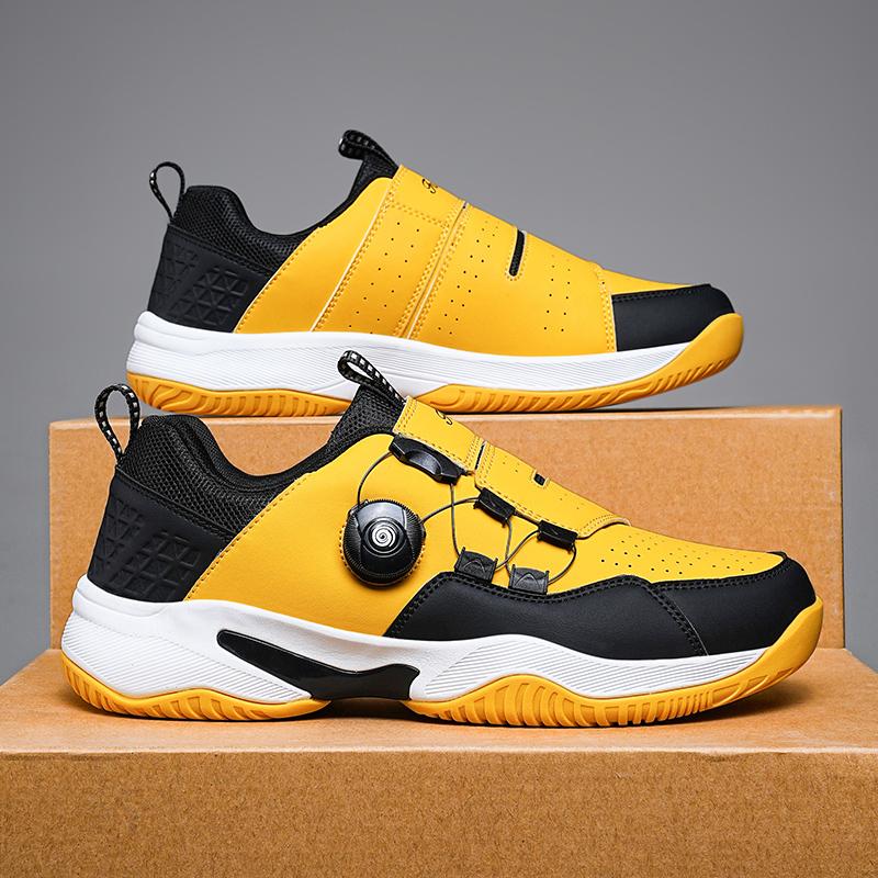 High Quality Men Wome Tennis Shoes 2025 with Fashion Knob Buckles Indoor Training Shoes Thick Soled Anti Slip Outdoor Sneaker