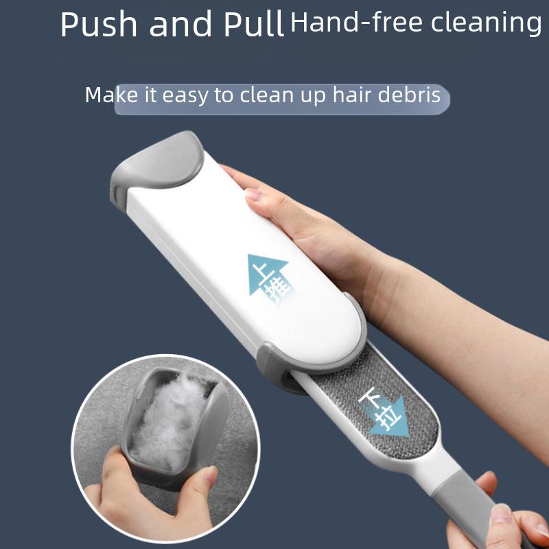Double-Sided Retractable Dust & Hair Remover Brush for Clothing and Coats