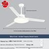 Ultra-thin Silent Ceiling Fan with Light - High Airflow for Living Room, Dining Room, Bedroom