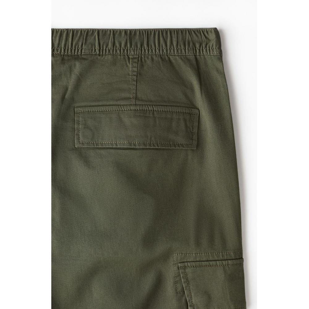 H M Cargo Pants sliM Fit kHaki Green
