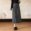 De Mana Elegant Petite Commuter Mid-Length Straight Skirt